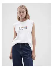 [Unison] Love Singlet in White