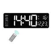 16inch LED Digital Wall Clock- Alarm Clock/Temp/Date/Week/ Remote7151
