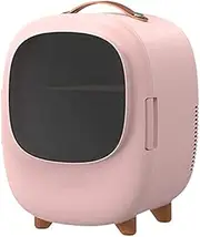 Mini Cosmetic Refrigerator, 8L Portable Fridge- Double Layer Structure Used For Makeup And Care Skin (AC/DC) Women,Girls (Color : White)