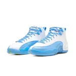 【NIKE 耐吉】休閒鞋 AIR JORDAN 12 RETRO EMOJI GS 白藍 大童 女款 DQ4365-114