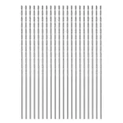 20pcs Extra Long Drill Bits, 1mm HSS High Speed Steel Drill Bit 80mm Length