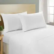 J&V Textiles Cotton 1000 Thread Count Deep Pocket Sheets Blue Size Full