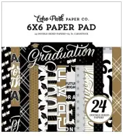 Echo Park 6"x 6" GRADUATION paper pad~Beautiful! Quick Ship!