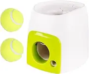 Automatic Ball Launch for Dogs,Dog Fetch Ball Thrower - Machine with Snack Dispensing Toys Puzzle for Outdoor Exercise Training Puppy Backyard