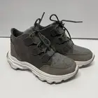 Sorel Womens Kinetic Breakthru Caribou Waterproof Boot Quarry Sea Salt Size 9