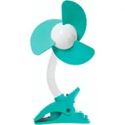 Dreambaby Ezy-Fit Clip-On Outdoor Cooling Fan For Baby Stroller/Pram Aqua/White