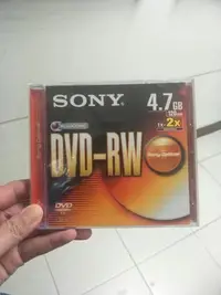 在飛比找Yahoo!奇摩拍賣優惠-五入 Sony1-2X DVD-RW 4.7GB 120mi