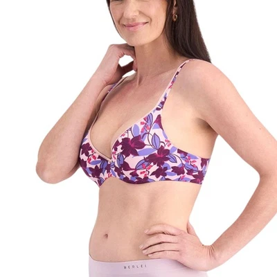 4 x Berlei Barely There Contour Bra Steel Sunset Floral Love Blooms