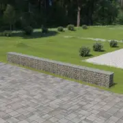 NNEVL Gabion Wall with Covers Galvanised Steel 600x30x50 cm