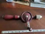VINTAGE STANLEY HY-LO DRIVE No.611A HAND EGGBEATER DRILL CORDOVAN PURPLE