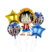 5PC One Piece Foil Balloon Set Birthday Party Supplies Decoration