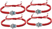 [BESTYASH] Devil Eye Bracelet Charm Braclets Bonding Bracelets for Couples Evil Eye Braided Bracelet Charms Bracelets Adjustable Bracelet Bracelets Braided Rope Bracelets Alloy