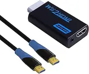 Wii to HDMI Converter Kinstecks Wii HDMI Converter with 1080P/720P Video Output and 3.5mm Audio + 1M HDMI Cable for Wii (Black)