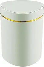 Perfk Mini Desktop Trash Can Waste Basket Dustbin Mini Desktop Storage Box Garbage Bin for Beside Household Tabletop Bedroom Office, Green