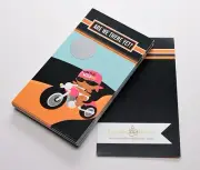 Motorcycle Hispanic Baby Girl - Baby Shower Scratch Off Game Pack