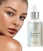 Body Oil With Shimmer,Sparkly Body Oil Shimmer | Glitter Long-Lasting, Shimmering, Glow Glitter, Highlighter For & Face Makeup
