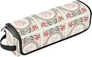 [sanluoli] Hot Hair Tools Travel Bag with Heat Resistant Mat Hair Tools Organizer Storage Bag Merry Christmas Travel Bag for Hair Tools