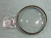 4 ½” Convex Glass Clock Dial Face Cover W/Gold Bezel NIP