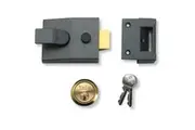 Yale Deadlocking Standard Nightlatch Security Lock (Dark Metallic Grey) (40mm)