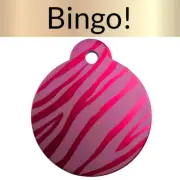 Custom Engraved Dog Tags Personalized Dog Collar Pet Tags Engraved ID PINK TIGER