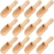 TOYANDONA Elegant Wooden Spoons Set 12pc Ness Spoon Tea Salt Coffee Stirrer Measuring for Home Kitchen
