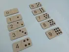 Wooden Number Flashcards, Montessori Match Puzzle, Matching Cards, Toddler Toy
