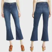 NWT Frame Braided Crop Mini Boot Jean Wash Istanbul Women's Jeans Size: 28