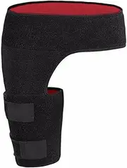 EZONEDEAL Hip Brace for Sciatica Pain Relief Hamstring Compression Sleeve Groin Compression Wrap for Hip Pain Relief - Support for Hip Replacements, Sciatica, Quad Muscle Strains & Pulled Hamstring - Upper Leg Muscle Wrap for Men and Women (RIGHT)