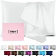 Silk Pillow Cases for Hair and Skin Mulberry Silk Pillow Cases Soft Both Side...