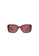 Coach Women's Square Frame Red Acetate Sunglasses - HC8352