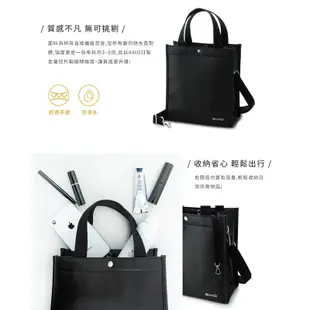 AXIO KISS Shoulder bag 隨身帆布吐司包 (AKT-286B) -黔黑色 + Cosmetic化妝包