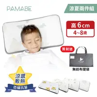 在飛比找蝦皮商城優惠-【PAMABE】2件涼夏組 4D兒童水洗透氣枕6cm*2 兒