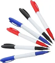 HOMSFOU 6Pcs Creative Dry Erase Markers Fine Tip for Smooth Surfaces Reusable Whiteboard Pens for Classroom Office and Home Use