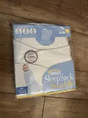 Halo SleepSack Swaddle Fleece Cream Baby Blanket 100% Cotton Birth to 3 Mon New
