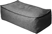 Beach Chair Bean Bag Chairs Cover for Adults Cotton Linen Outdoor Waterproof Bean Bag Lounger Cover Without Filler Garden Beach Pool Side Sofa Bed Pouf Salon(Stool-Carbon Grey)