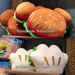 東京迪士尼 米奇 漢堡 手掌 刈包 食物 造型 抱枕 靠枕 枕頭 靠墊
