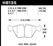 Hawk Disc Front Brake Pad for 87 -95 BMW 735i HB135N.760 (for: BMW)