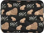 Laptop Sleeves 14 Inch Cute Capybara Mother Son Tablet Carrying Case Lightweight Laptop Bag
