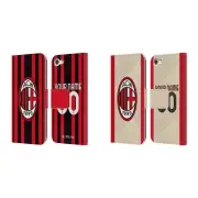 PERSONALISED AC MILAN 2022/23 KIT LEATHER BOOK CASE FOR APPLE iPOD TOUCH MP3
