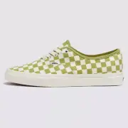 New Vans Authentic Checkerboard Dark Citron Green Sneakers Low-Top Shoes 2023