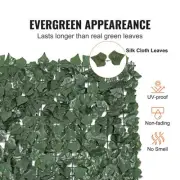 Artificial Green Ivy Privacy Fence 2440x1830mm Faux Hedge Wall Screen For