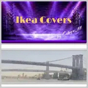 IKEA BJORKSTA ART CANVAS of Brooklyn Bridge 55” x 22" NYC - NEW