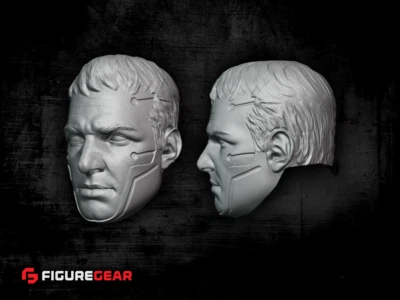 CyberPunk Punisher custom printed replacement head for Marvel figures