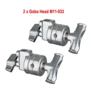 2Pcs Boom Grip Gobo Head M11-033 for Light Modifier Umbrella Flag Scrim C stand