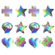 6 Pairs Laser Nipple Covers for Women - Self Adhesive TPU Pasties