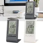 Indoor LCD Thermometer Hygrometer Precise Temperature Clock with Humidity Meter