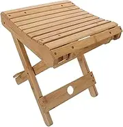 Toddmomy Bamboo Stool Folding Design Compact for Travel for Fishing Camping Outdoor Activities