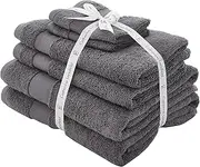 [Catherine Lansfield] Charcoal, 6 Piece Towel Bale