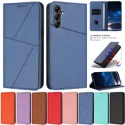 For Samsung S25 S24 S23 S22 S21 S20 S10 Note20 Magnetic Card Slots Leather Case