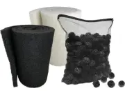 Bio Balls w/Mesh Bag 1.5 Inch and Bulk Filter Media for Pond Filtration